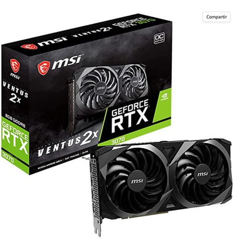  Msi Gaming Geforce Rtx 3070 Lhr 8gb Gdrr6 256-bit Hdmi/dp 