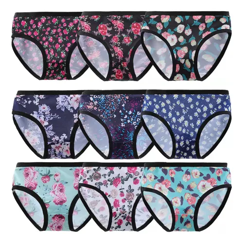 comprar Pack De 12 Bragas De Algodón Para Niñas Pequeñas, Ropa Inter