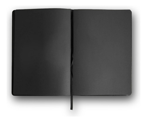 Agenda Cuaderno Hojas Negras A5 Con Lápiz Y 5 Repuestos 