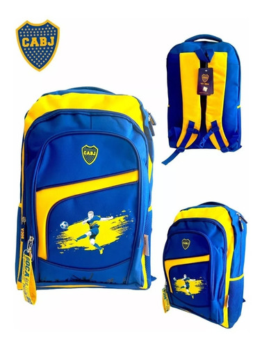 Mochila Escolar Espalda Boca Original Licencia Oficial