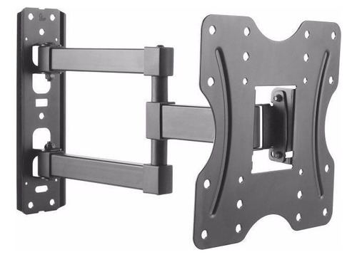 Soporte De Pared Full Motion Para Tv De 26 A 50 Pulgadas Color Negro