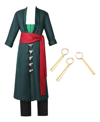 Sbluucosplay Kimono Verde Para Hombre Adulto 2º Disfraz De C