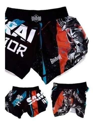 Short Muay Thai Kick Boxing Pantalon Corto Bronx Mma En3x