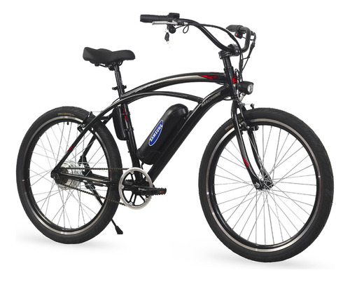 Bicicleta Elétrica Machine Motors Beach 350w Preto Vermelho