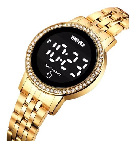 Reloj Skmei Para Mujer Digital Touch Sumergible + Caja