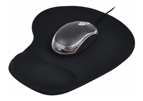 Mouse Pad Gamer En Negro Evita Tunel Carpiano