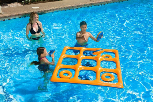 Poolmaster Tic Tac Toe Game Naranjaazul (reversible)