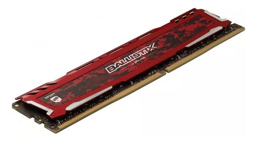 Memória Ram Ballistix Sport Red 16gb 1 Crucial Bls16g4d26bfse