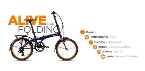 Bicicleta plegable 2025 alubike