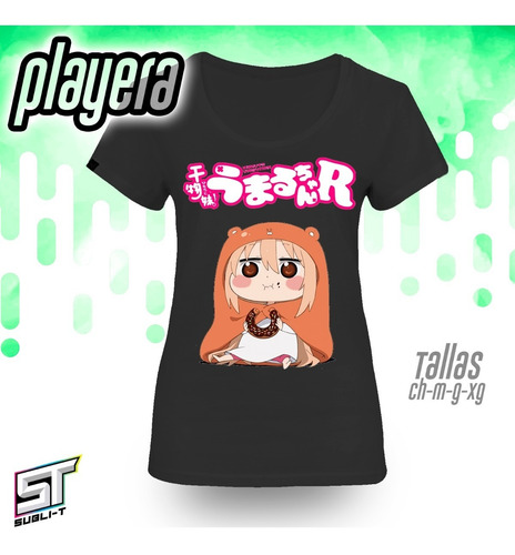 Imagen 2 de 2 de Playera De Himouto Umaru-0002 De Color