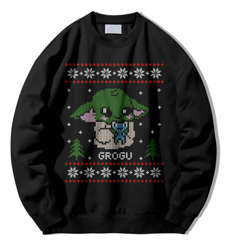 Sudadera Ugly Sweater Baby Yoda Grogu Navidad- Adulto Y Niño