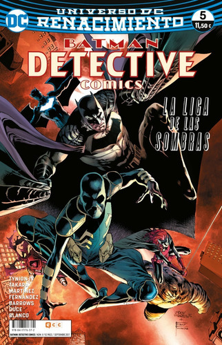 Batman: Detective Comics Núm. 05: Batman: Detective Comics Núm. 05, De James Tynion Iv. Serie Batman: Detective Comics Núm. 05 Editorial Ecc, Tapa Blanda En Español, 2017