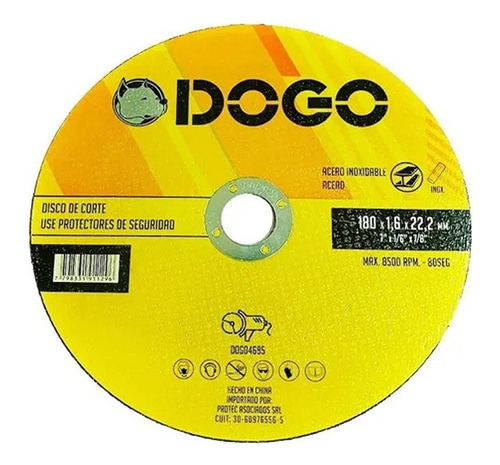 Imagen 1 de 6 de Pack Disco De Corte X 25un 180x1,6 Amoladora 7 Pulga Dogo Mm