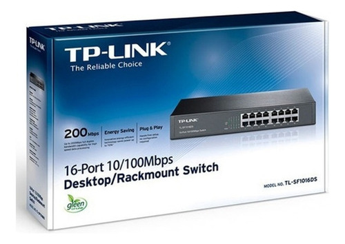 Switch No Administrable De 16 Puertos 10/100 Mbps De
