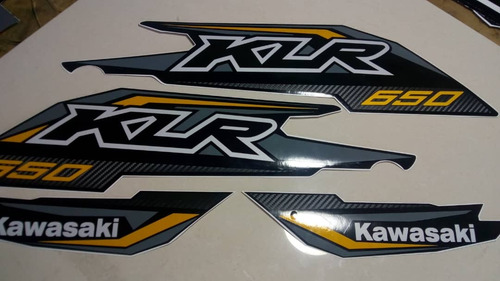 Imagen 7 de 7 de Kit Calcomanias/etiquetas Kawasaki Klr 650 Modelo Designpro
