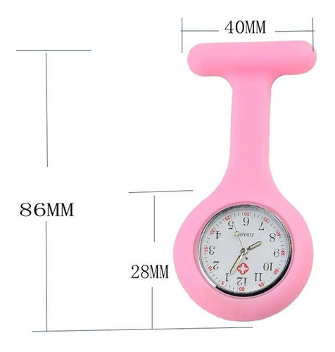 Imagen 3 de 7 de Reloj De Enfermeria Enfermera De Silicona Colores Clicshop