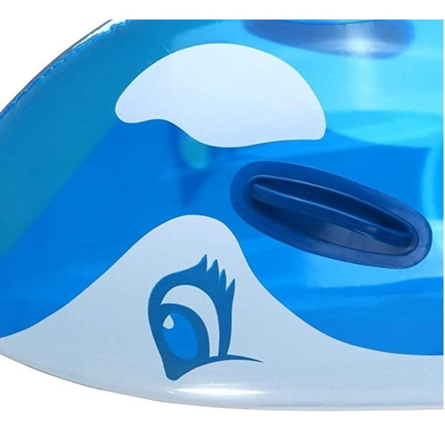 Ballena Flotador Bote Inflable Ideal Pileta Colchoneta Color Foto 1