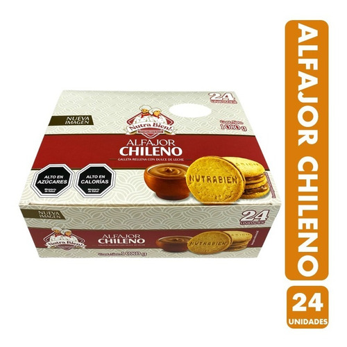 Alfajor Chileno De Nutra Bien (caja Con 24 Alfajores)