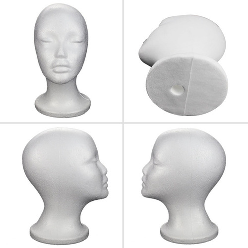 3 Cabeza De Maniquí De Espuma De Poliestireno Para Mujer,