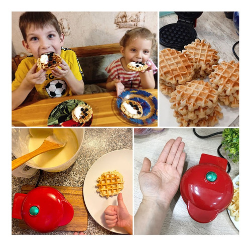 Mini Waflera Maquina Waffles Wafleras Reposteria Mini Wafler