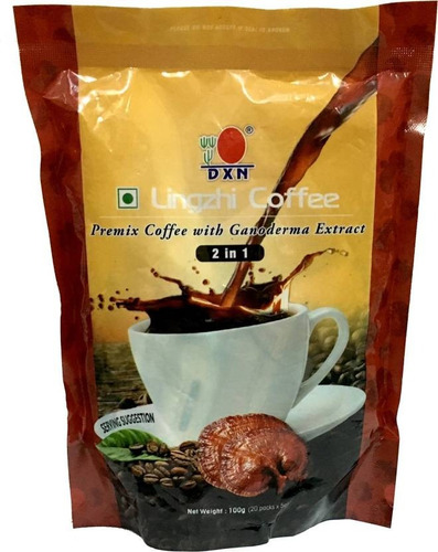 Cafe Negro 2 En 1 Lingzhi Coffe Ganoderma Lucidum Dxn 20 Sob