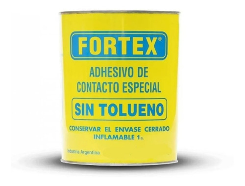 Adhesivo Cemento De Contacto Fortex 1 Litro Sin Tolueno