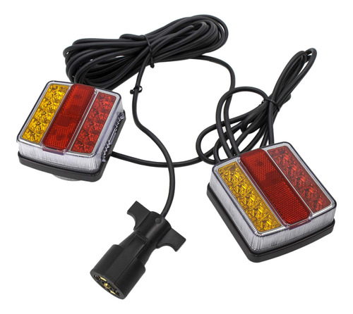 Kit De Luces Led Magnéticas Para Remolque, Cable De 24 Pies