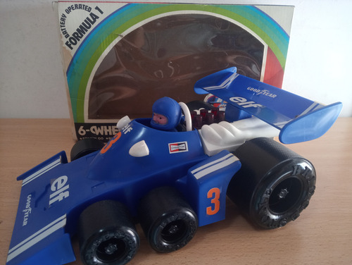 Auto Formula 1 Tyrrell 6 Ruedas Juguete Antiguo Funciona