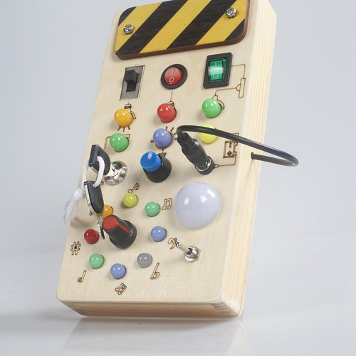 Led Montessori Busy Board Juguete De Viaje Desarrollo