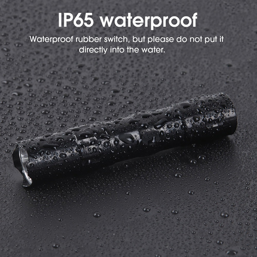Linterna Impermeable Con Zoom Led Brillante De 5 Modos Para