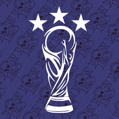 Calco Copa Del Mundo 3 Estrellas Argentina  Campeon Vinilo 