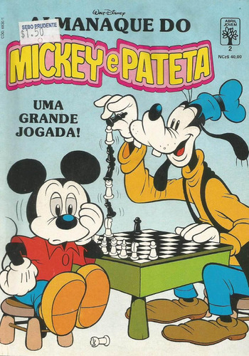 Almanaque Mickey E Pateta 02 - Abril - Bonellihq Cx218 N20