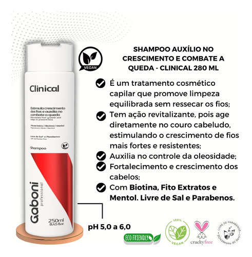 Shampoo Combate A Queda E Auxílio No Crescimento Clinical 25