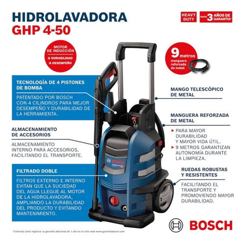 Hidrolavadora 2200w 173bar Ghp-450 Bosch