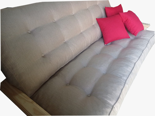 Colchon Para Futon En 2 Partes + 2 Caramelos En Antidesgarro