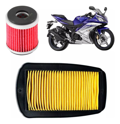 Kit Filtros De Aceite Aire Yamaha R15 V2