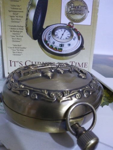 Imagen 7 de 7 de Reloj Gold Abel Coleccion De Al Darle Cuerda Gira Tren 8cm D