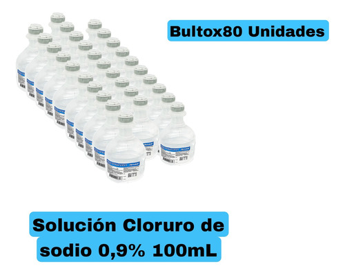 Solución Fisiológica Cloruro 0,9% 100ml Bultox80 Unidades 