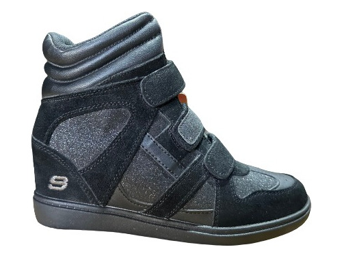 Zapatillas Con Taco Interior Skechers Hy Top 80193l/blk