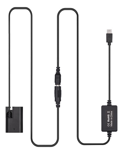 Cable Adaptador De Corriente Dc Eos Pd Tipo C Lp-e6n Acoplad