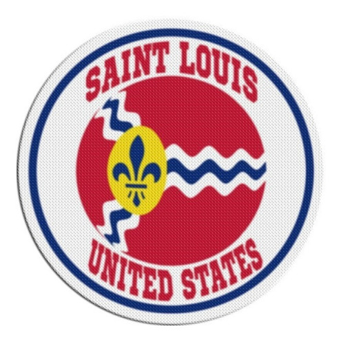 Parche Circular Escudo Usa Saint Louis