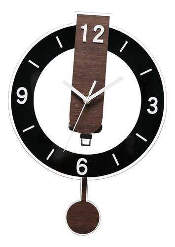 Relógio De Parede Com Pêndulo, Decoração Para Preto