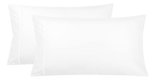 White Pillow Cases Queen Size Set Of 2, Super Soft Bed ...