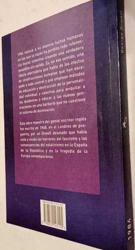 1984 George Orwell Libro Ciencia Ficción Como Nuevo! (Usado)