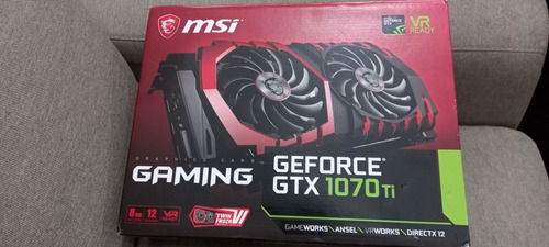 Msi Gaming Gtx 1070ti 8gb 