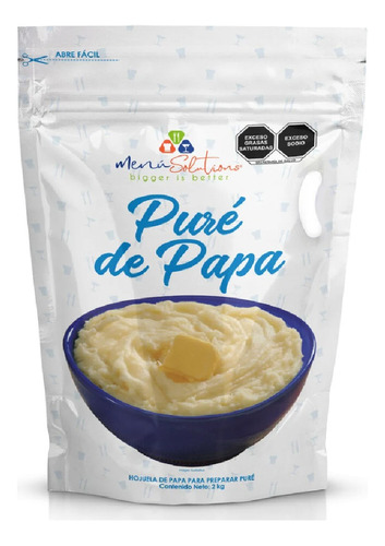 Puré De Papa En Hojuelas Menú Solution Bolsa Con 2.26 Kg