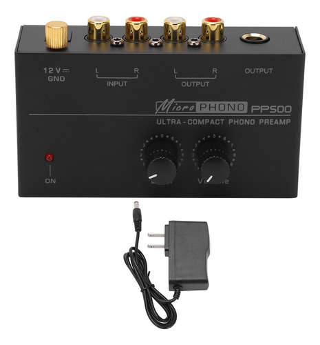 Preamplificador Phono De Vinilo Compacto Con Control De Vol