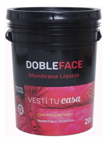 Membrana Liquida Con Poliuretano Doble Face Victoria 1 Lts Rojo Teja Mate