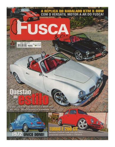 Fusca & Cia Nº110 Vw 1972 Karmann Ghia Ktm X-bow Turbo Look