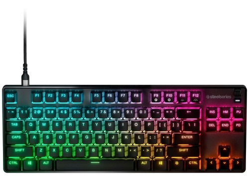 Teclado USB para jugadores Steelseries Apex 9 Tkl Rgb, negro, inglés, EE. UU.